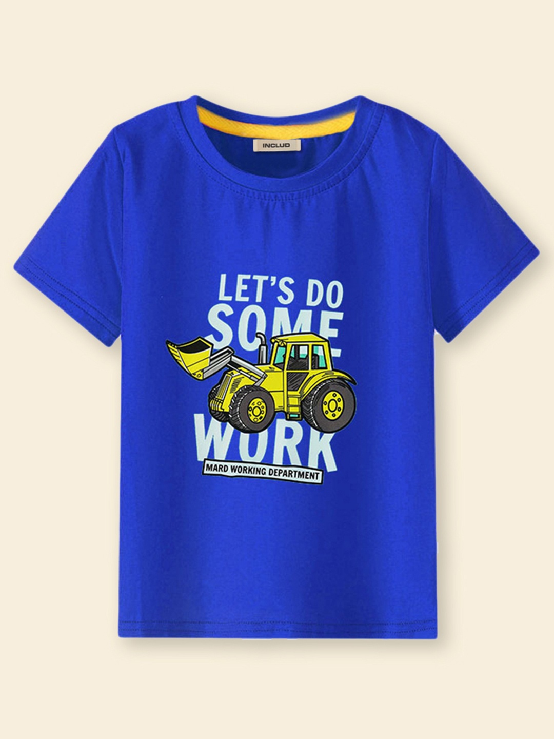 

INCLUD Boys Blue Printed T-shirt