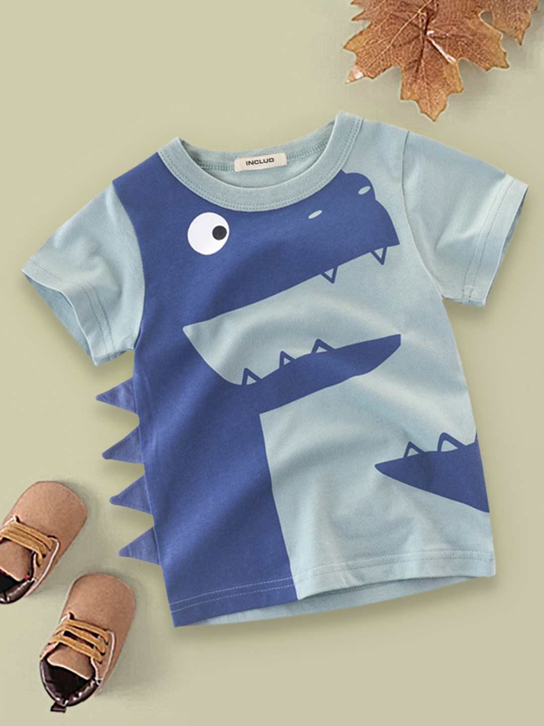 

INCLUD Boys Blue Printed T-shirt