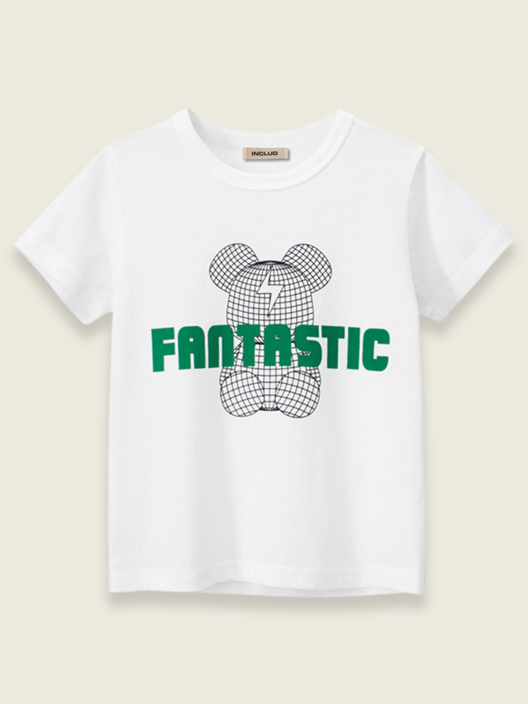 

INCLUD Boys White Printed T-shirt