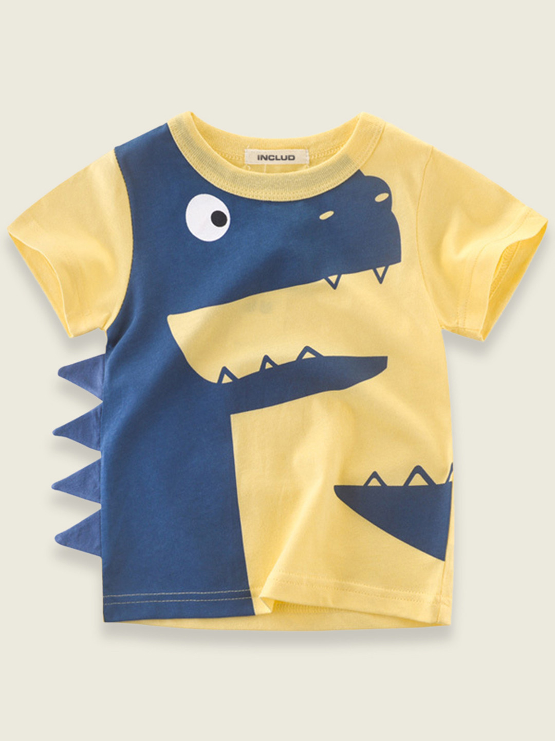 

INCLUD Boys Yellow Printed T-shirt