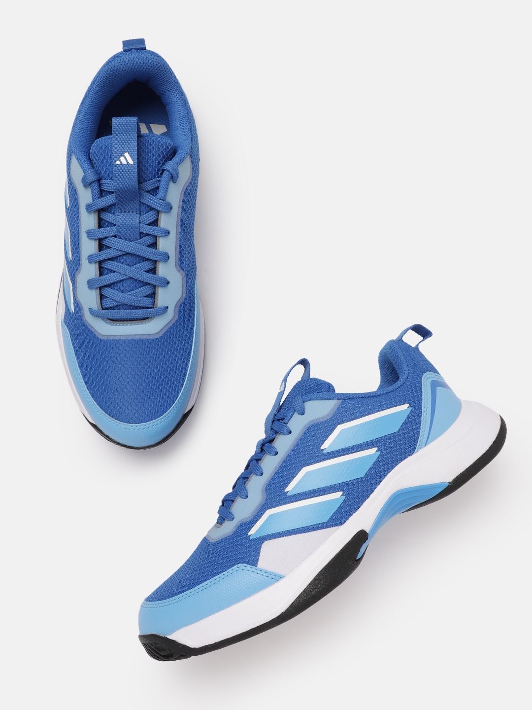 

ADIDAS Men Woven Design Tennis Wiz Shoes, Blue