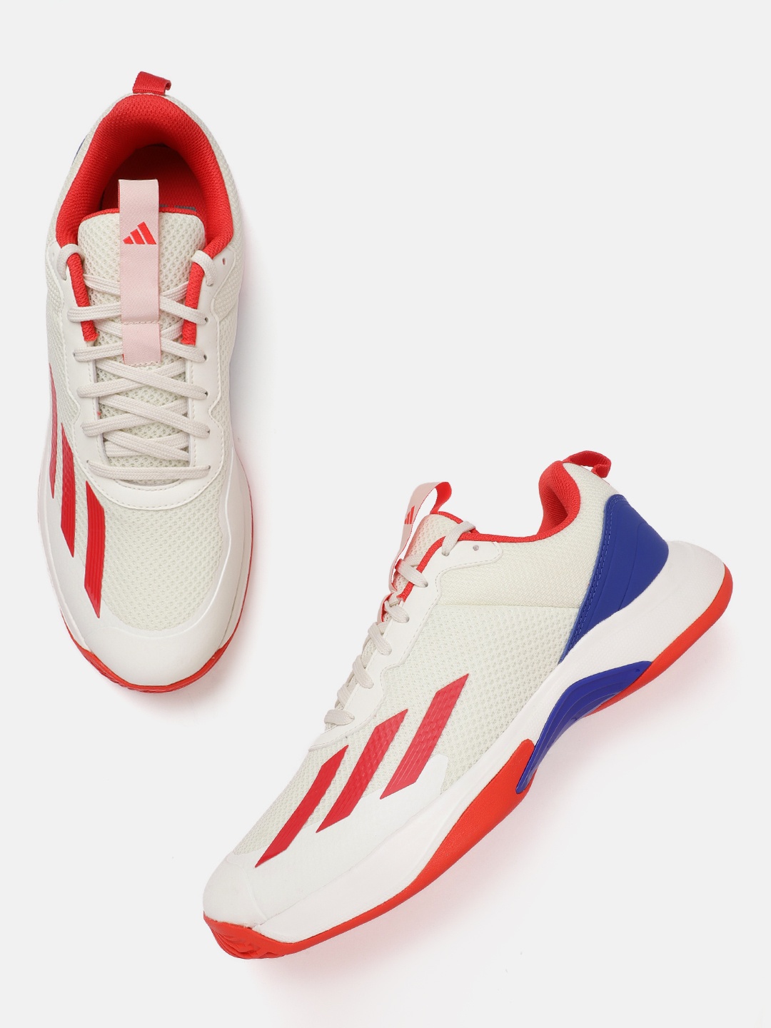 

ADIDAS Men Woven Design Tennis Acer Shoes, Off white