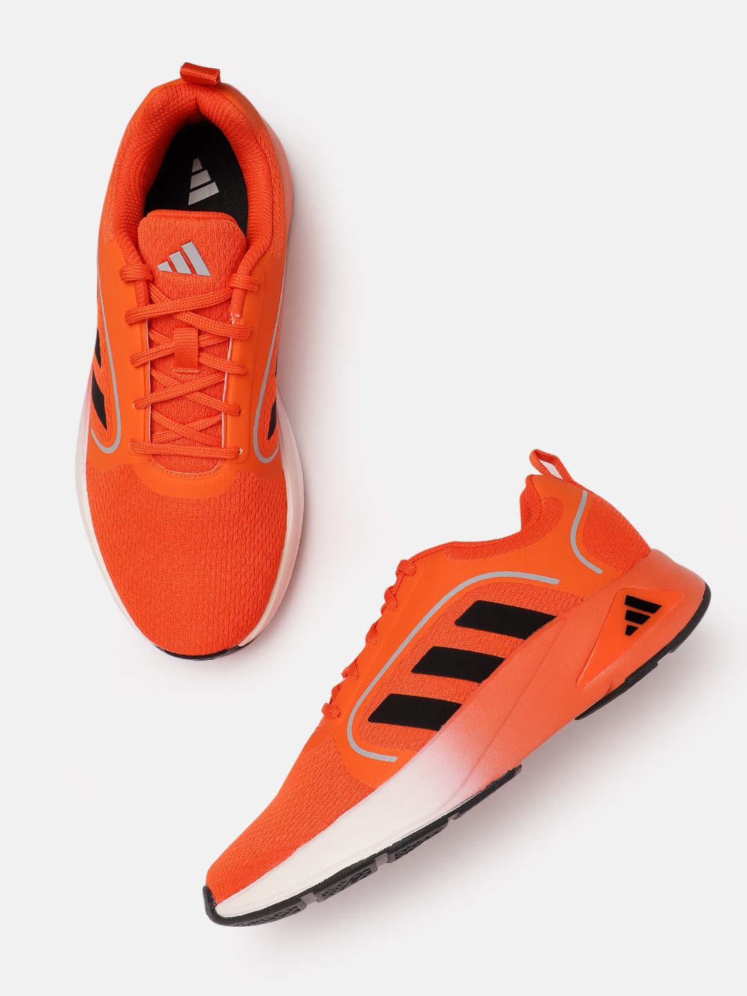 

ADIDAS Men Woven Design Quezt Run Shoes, Orange