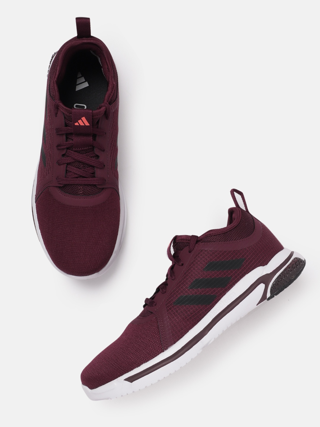 

ADIDAS Men Woven Design Track-One Running Shoes, Maroon