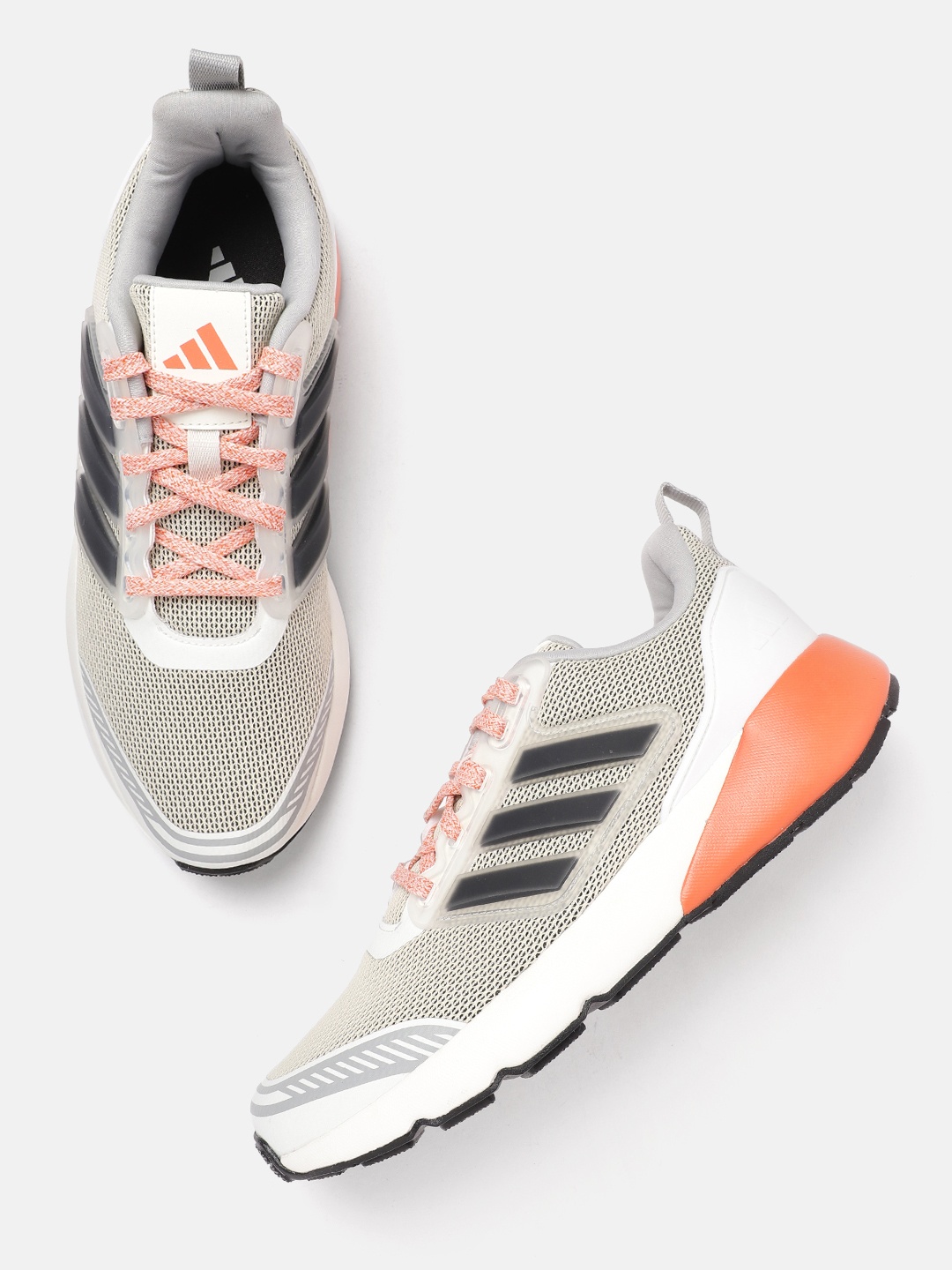 

ADIDAS Men Woven Design Dash-Sprint Running Shoes, Off white
