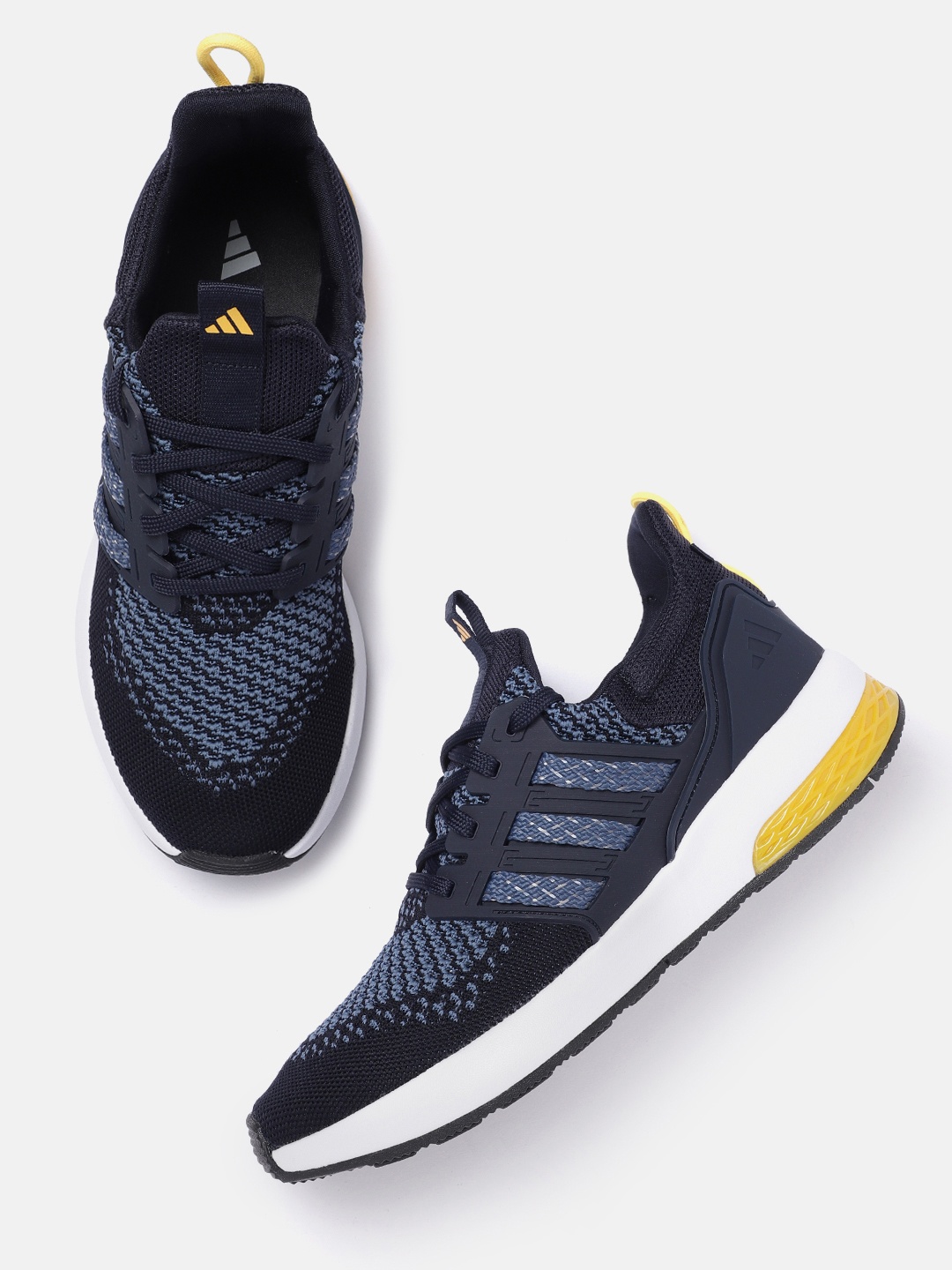 

ADIDAS Men Woven Design Dot-Track Running Shoes, Blue