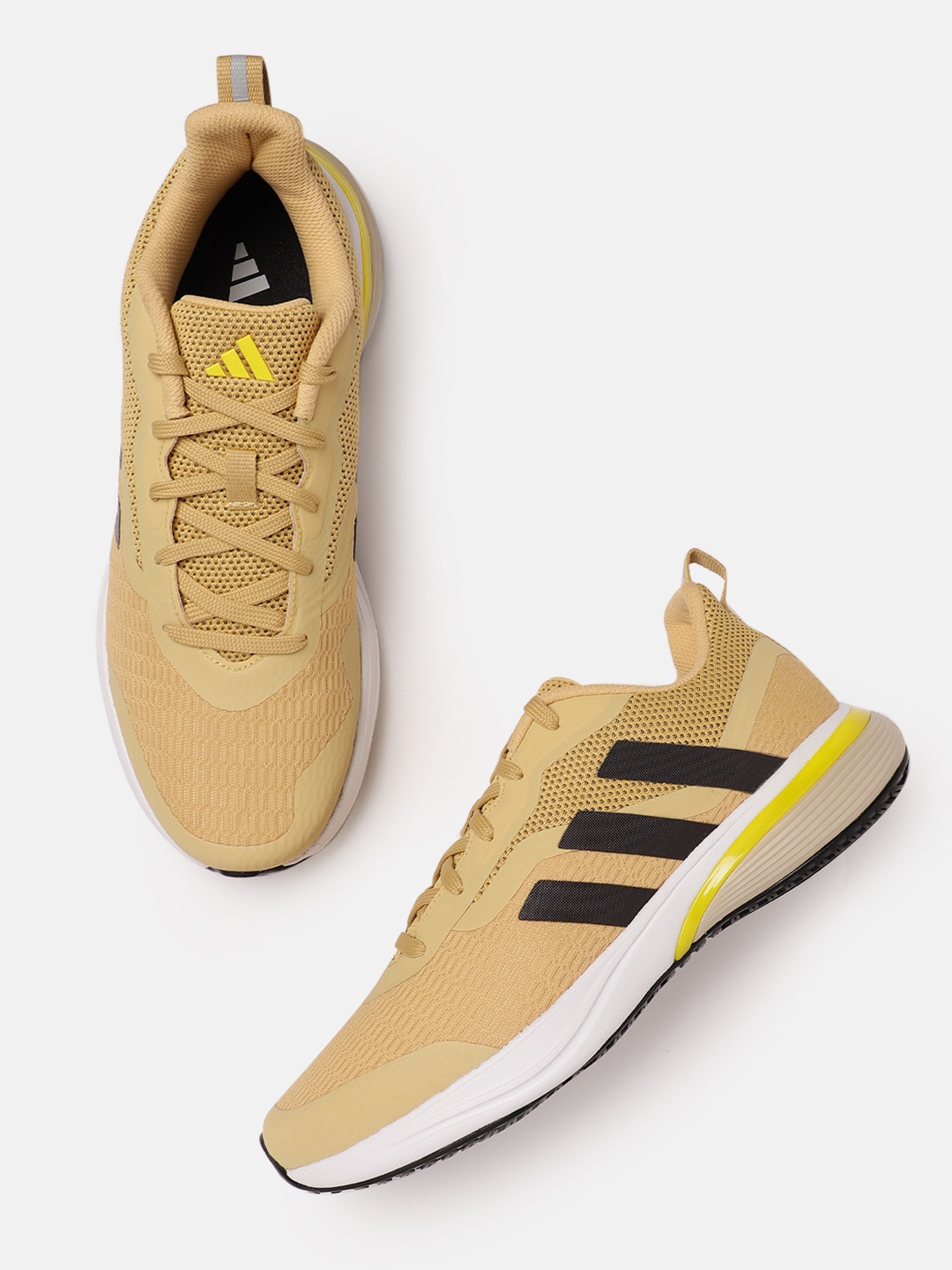 

ADIDAS Men Woven Design Ft. Ford Running Shoes, Beige
