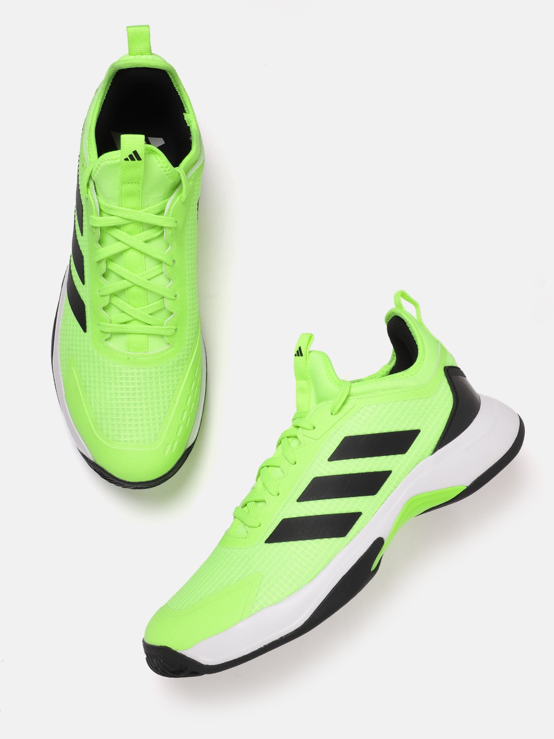 

ADIDAS Men Stroker Tennis Shoes, Fluorescent green