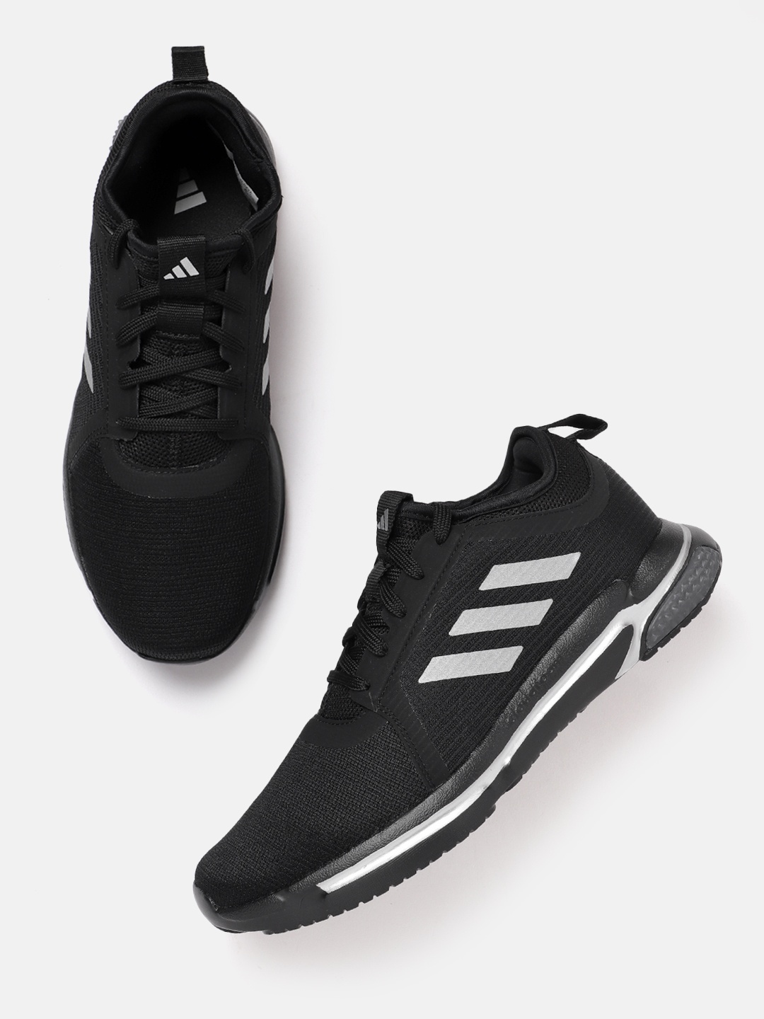 

ADIDAS Men Track-One Running Shoes, Black