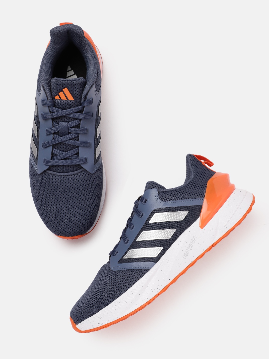 

ADIDAS Men LightRun Hone Running Shoes, Navy blue