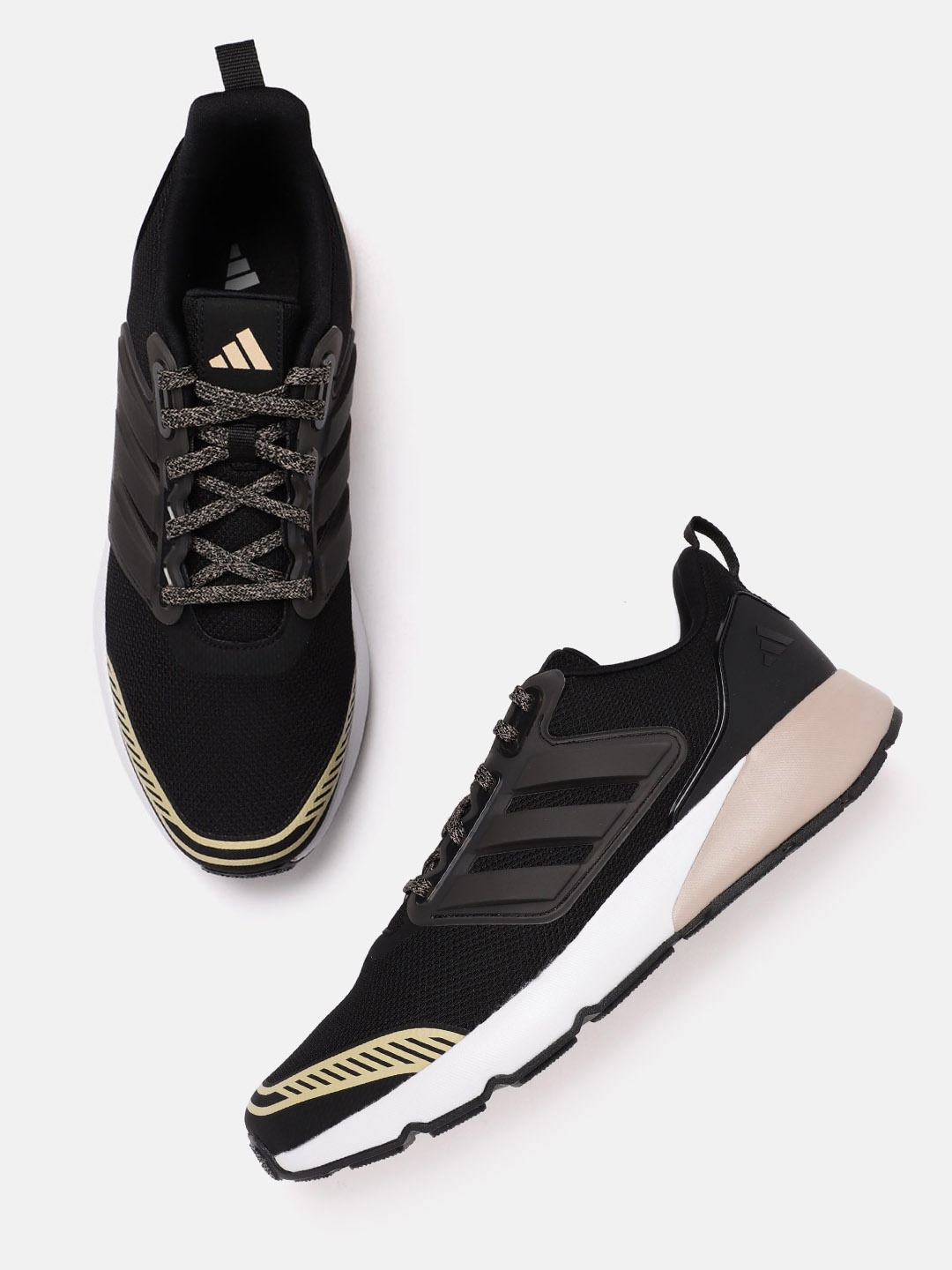 

ADIDAS Men Woven Design Dash-Sprint Running Shoes, Black