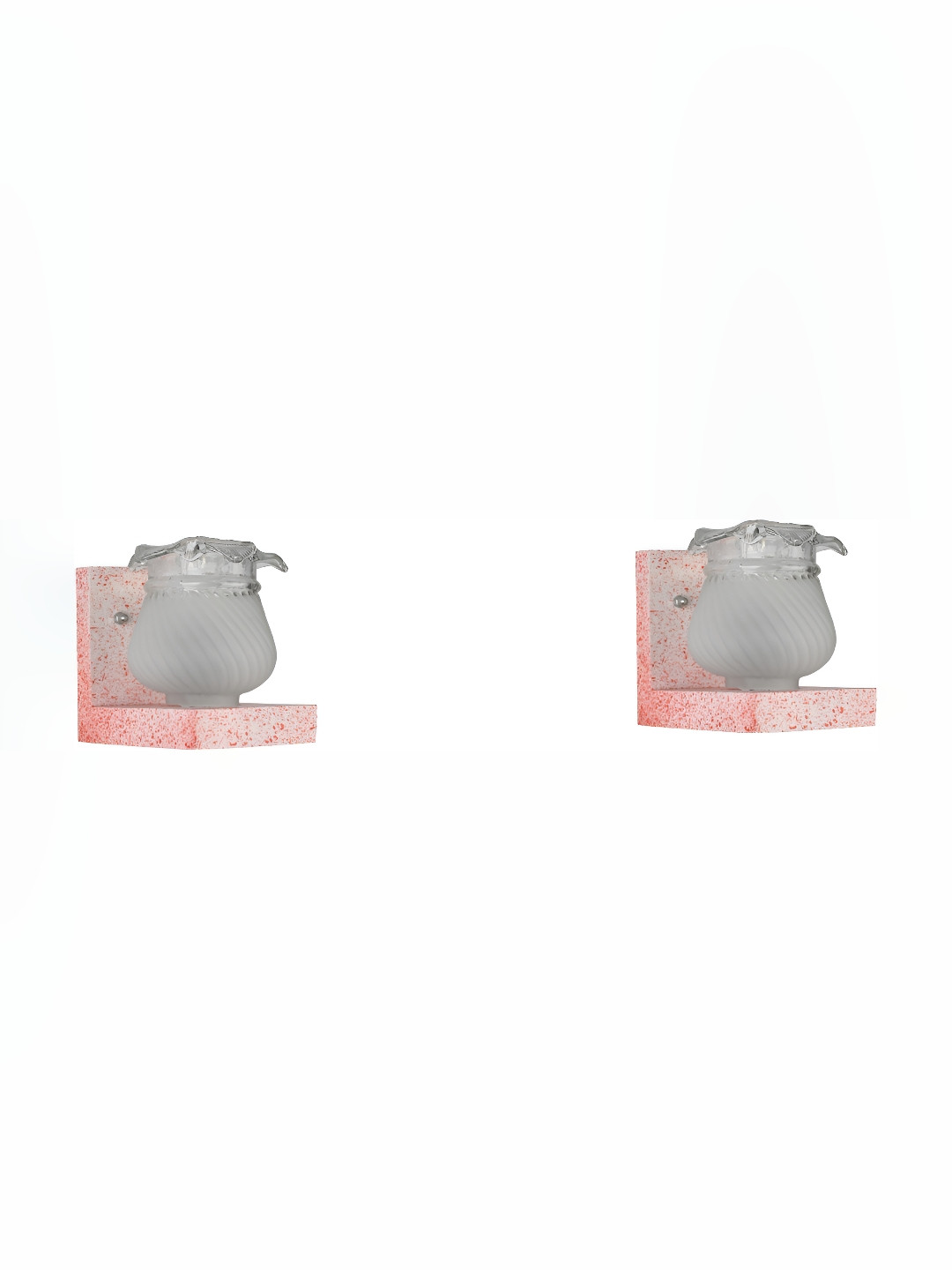 

Afast Transparent 2 Pieces Glass Wall Lamps