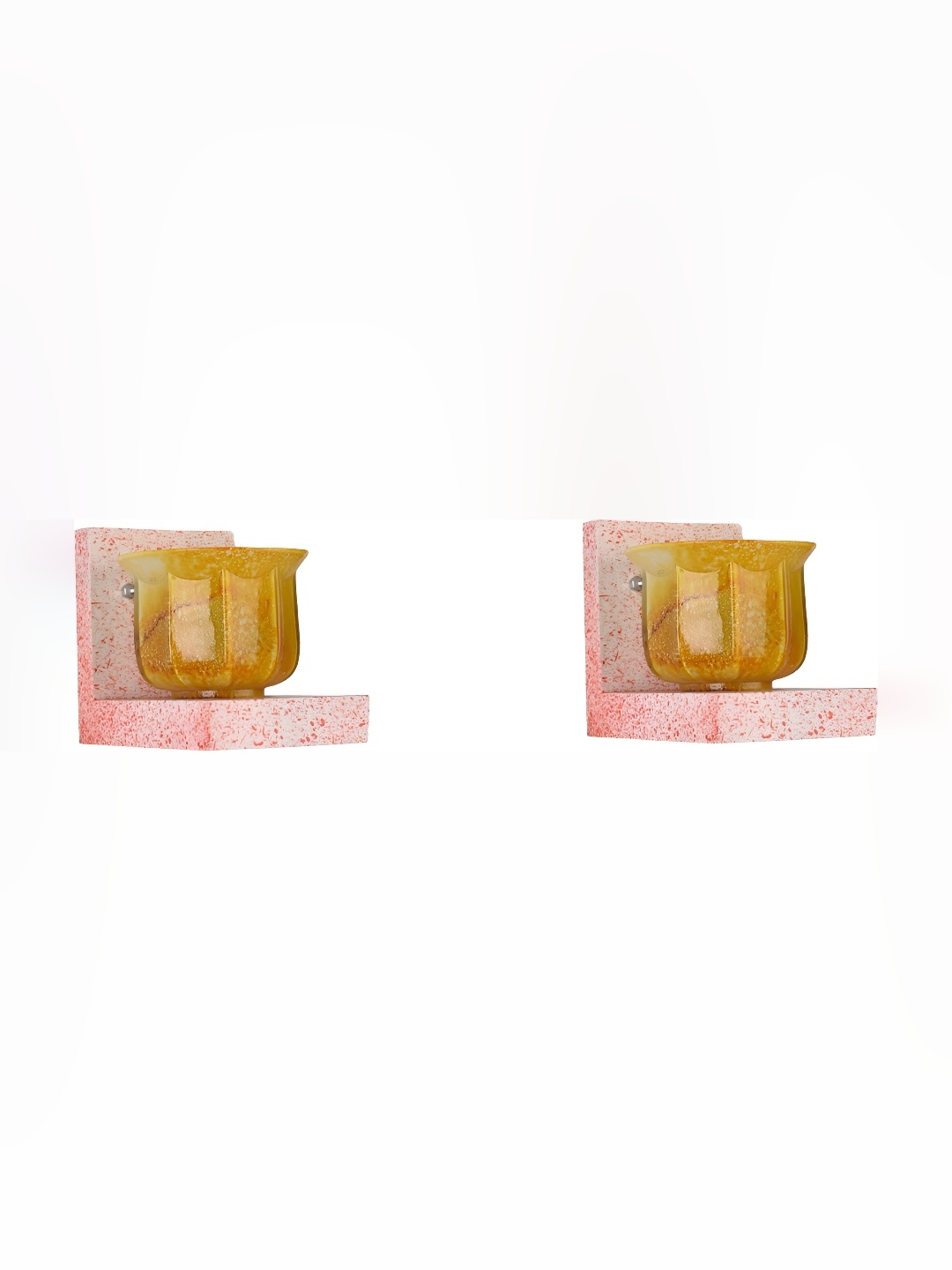 

Afast Gold Toned 2 Pieces Glass Wall Lamps