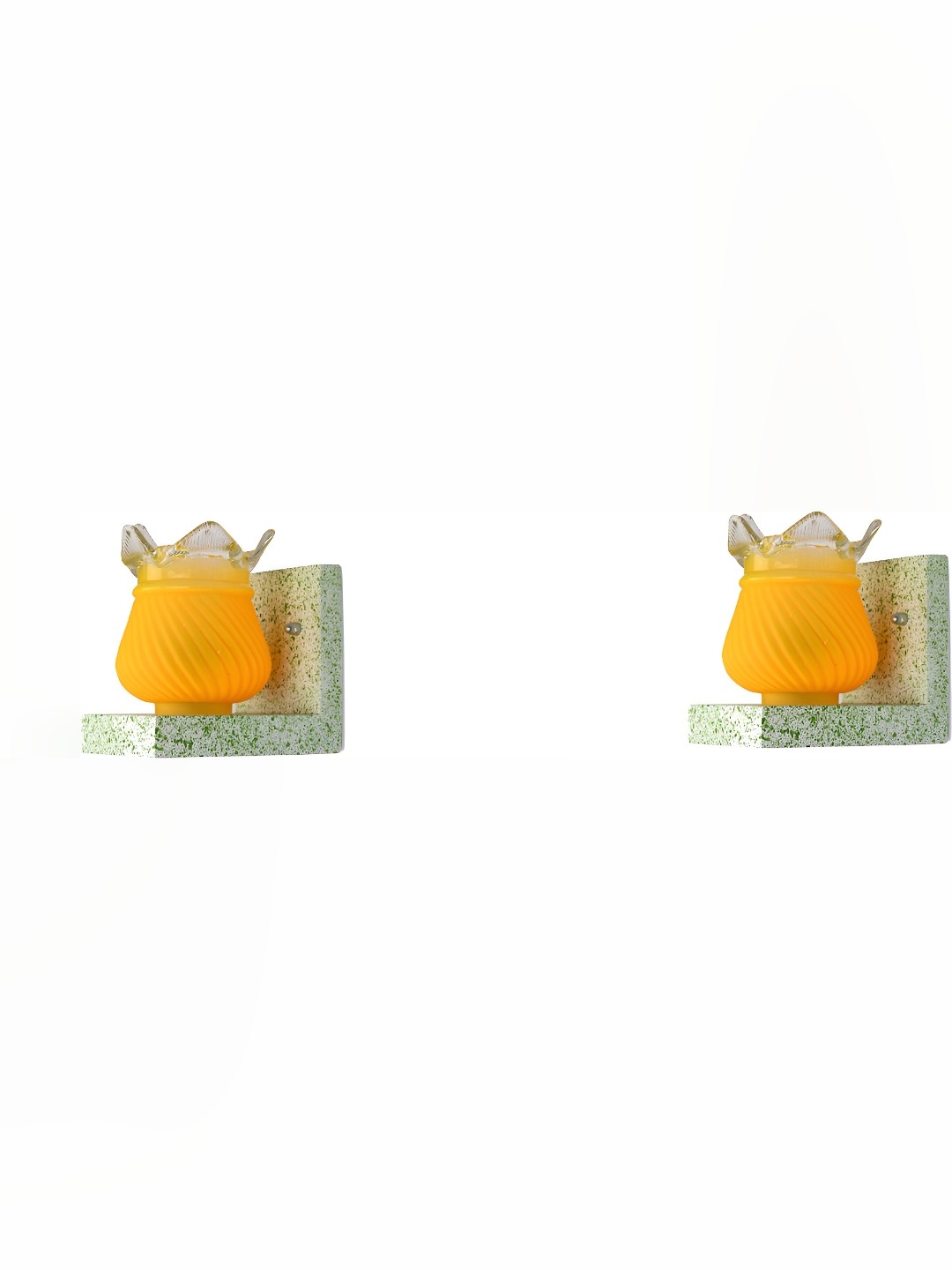 

Afast Yellow 2 Pieces Glass Wall Lamp
