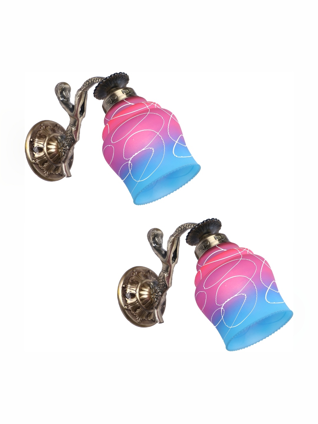 

Afast Pink & Blue 2 Pieces Glass Wall Lamp