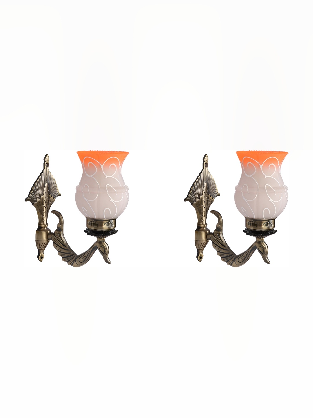 

Afast Orange 2 Pieces Glass Wall Lamp