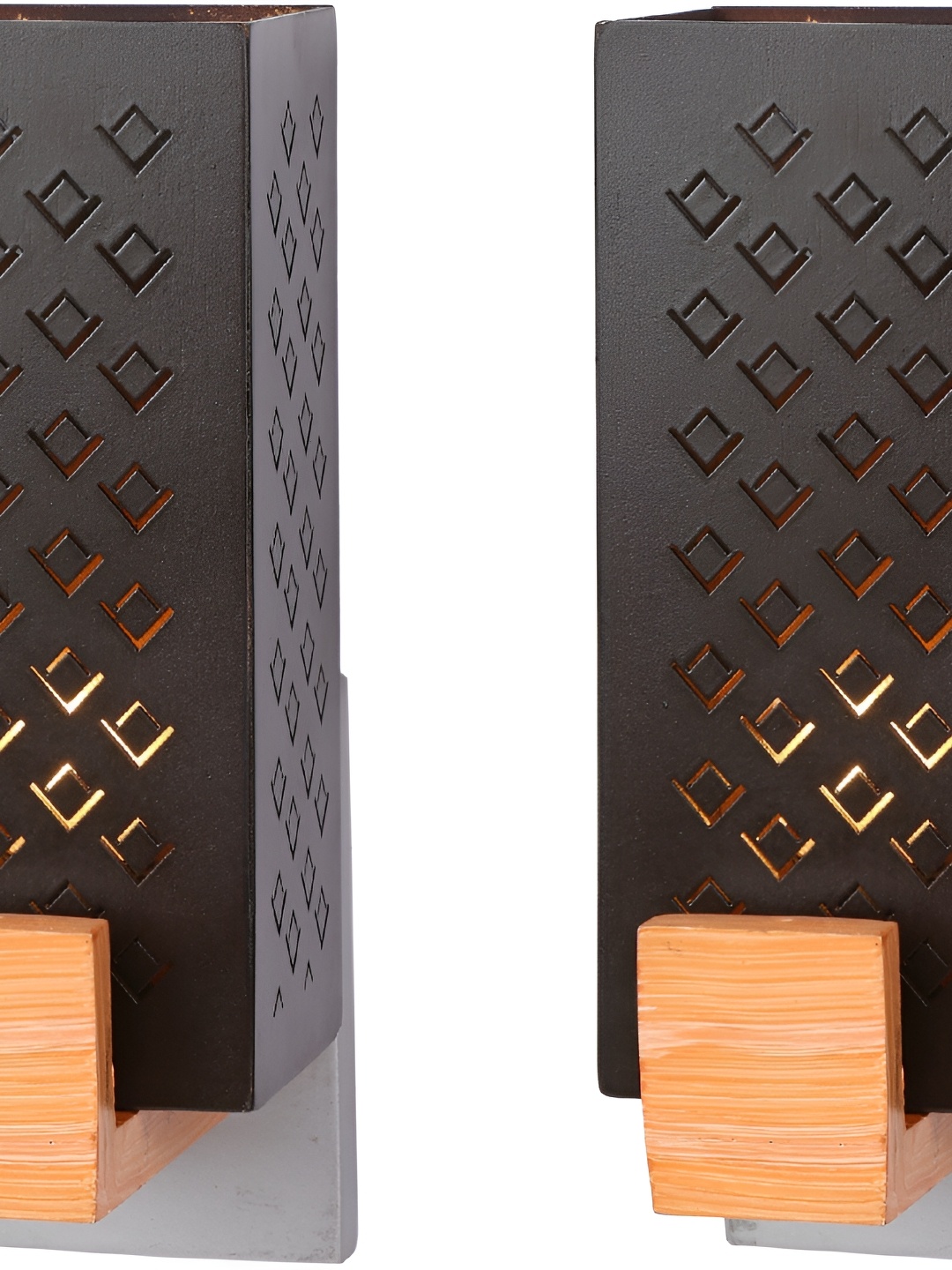 

Afast Black 2 Pieces Wood Wall Lamp