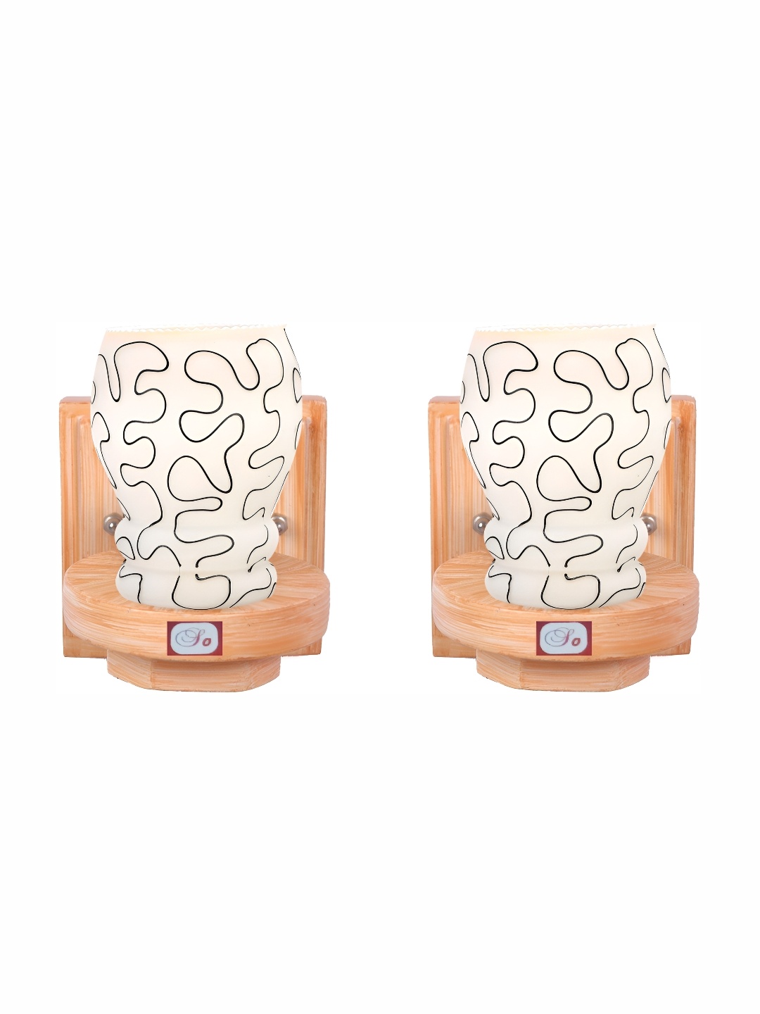 

Afast White 2 Pieces Glass Wall Lamp