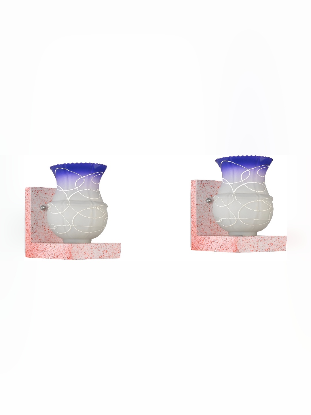 

Afast Blue 2 Pieces Glass Wall Lamp