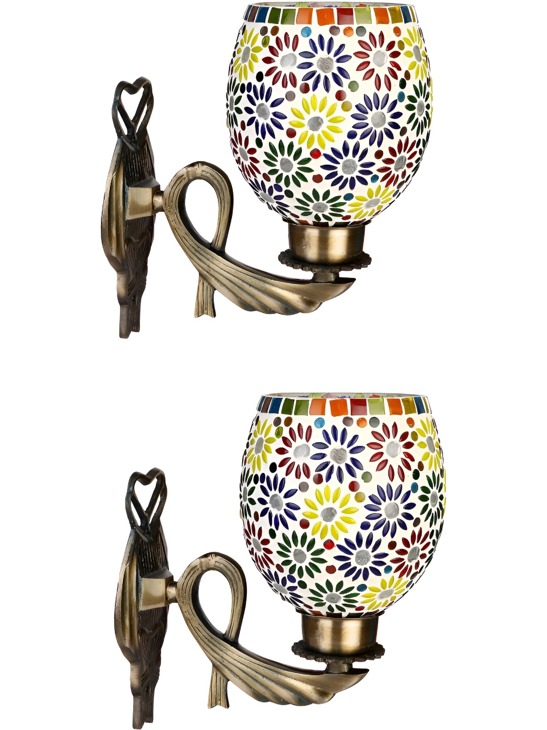 

Afast White 2 Pieces Glass Wall Lamp