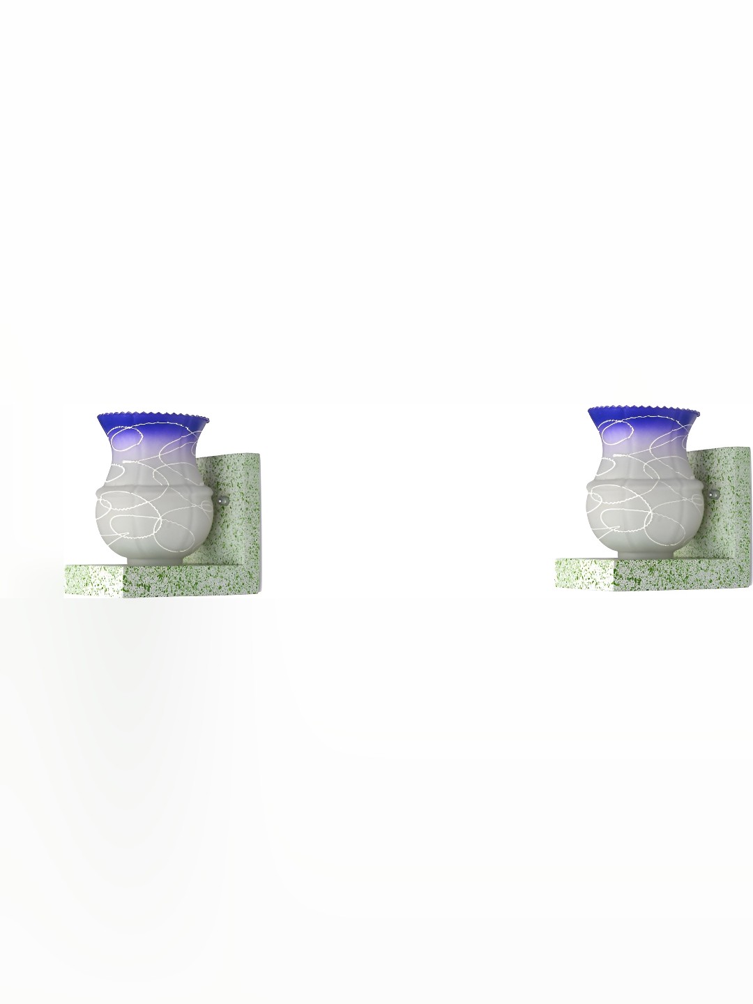 

Afast Blue 2 Pieces Glass Wall Lamp
