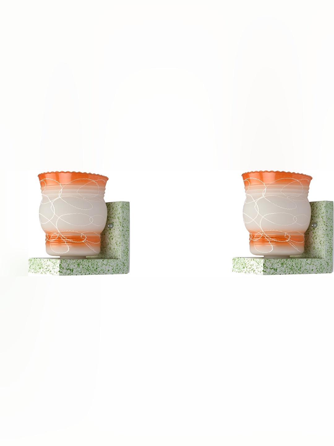 

Afast Orange 2 Pieces Glass Wall Lamp