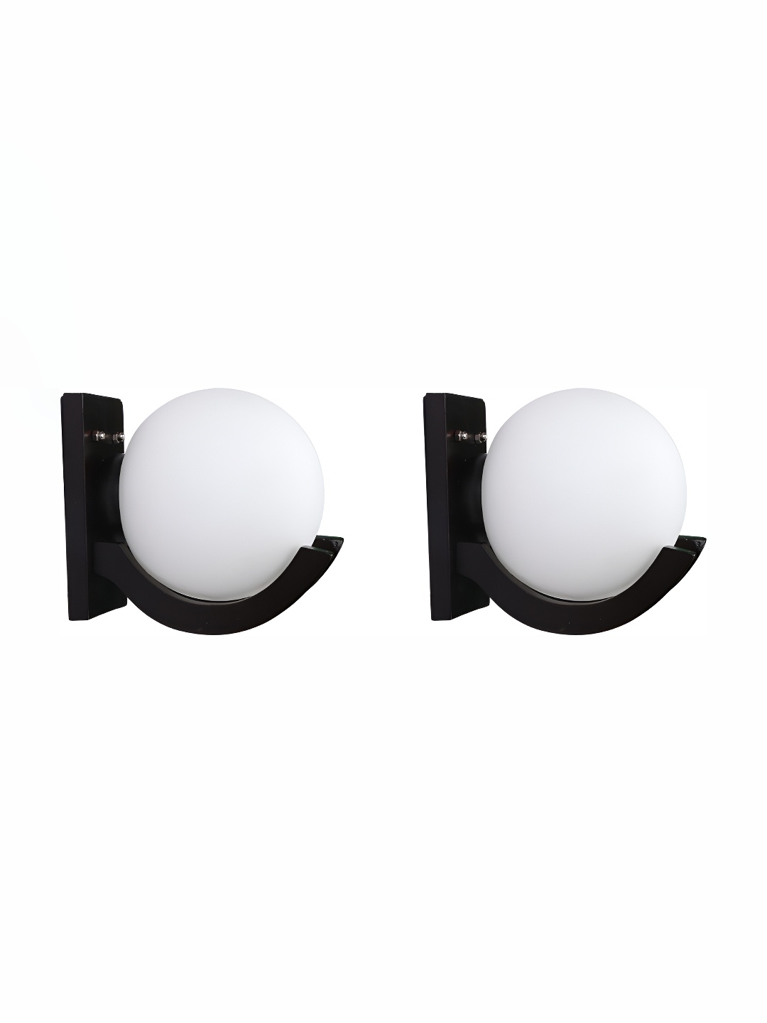 

Afast White & Black 2 Pieces Spherical Glass Contemporary Wall Lamps
