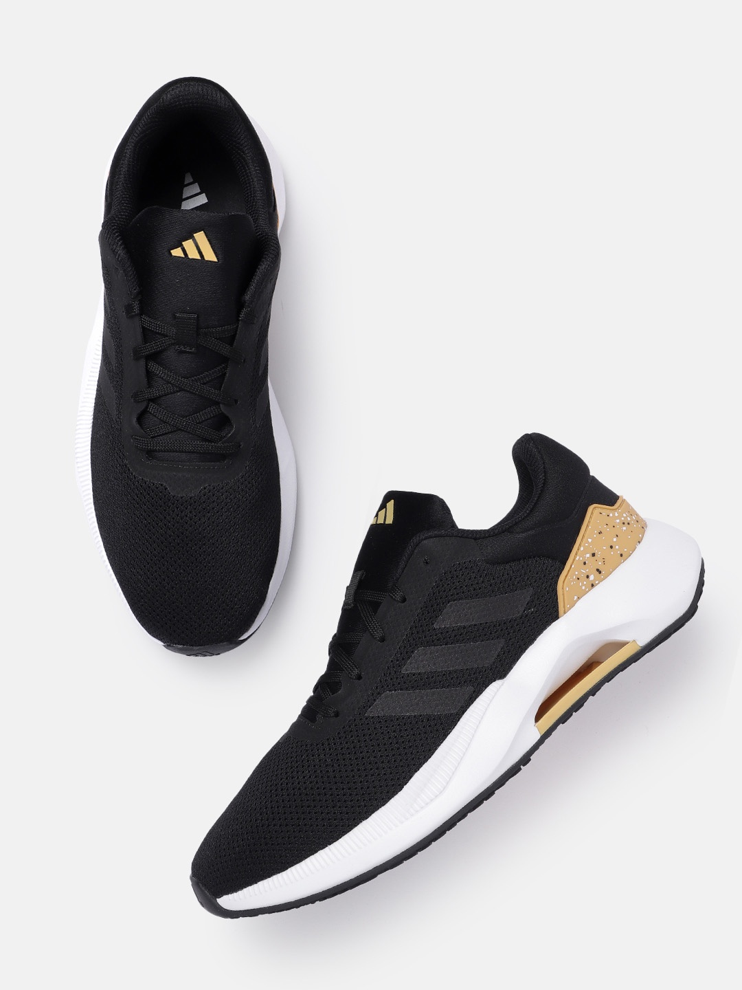 

ADIDAS Men Woven Design Erudo Running Shoes, Black