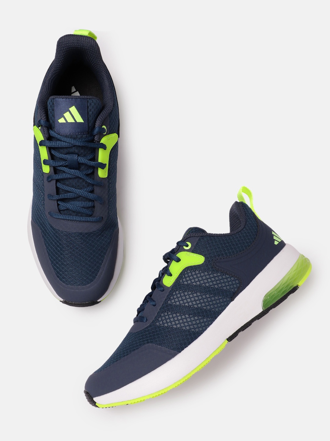 

ADIDAS Men Woven Design Round-Toe Fawd Pace Running Shoes, Navy blue