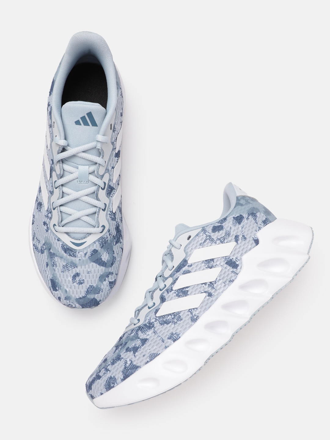 

ADIDAS Men Woven Design Switch Run Shoes, Blue
