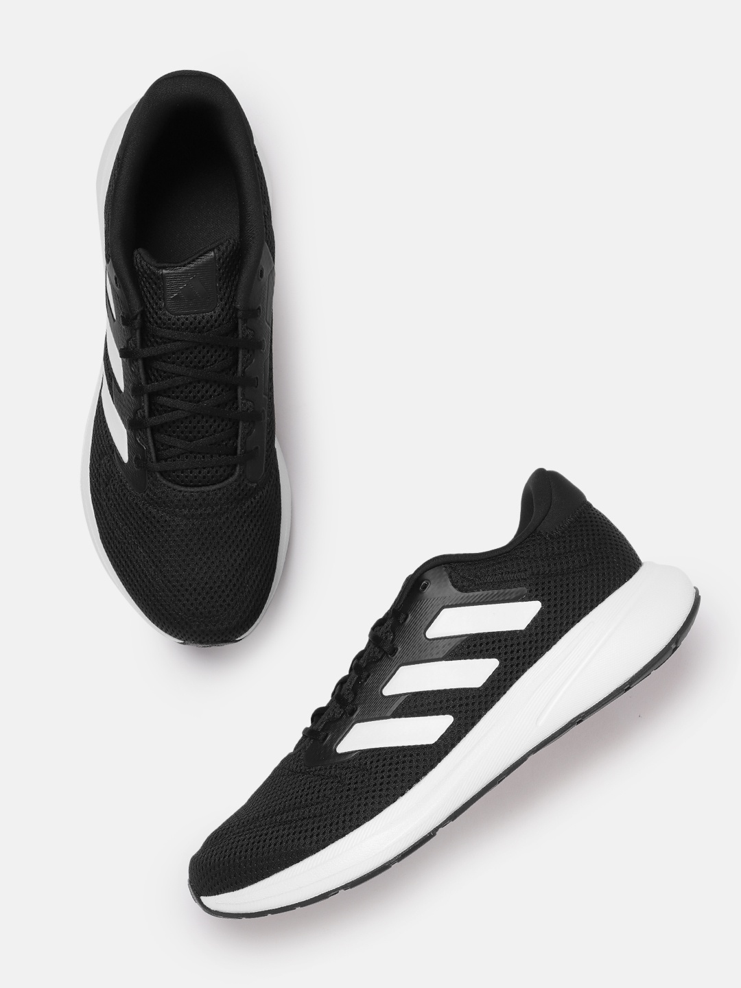 

ADIDAS Men Woven Design Response Runner U Shoes, Black
