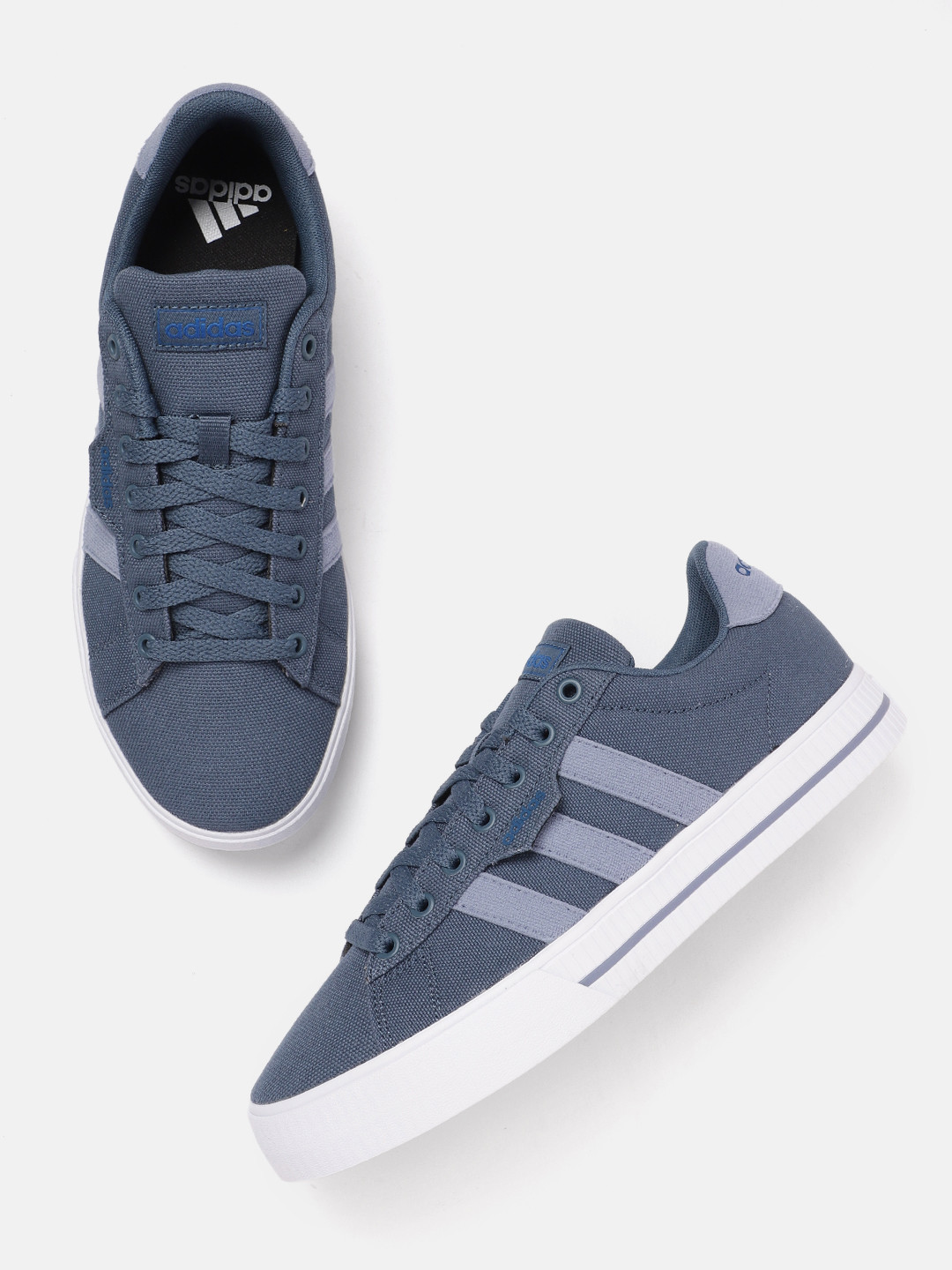 

ADIDAS Men Woven Design Daily 3.0 Skateboarding Shoes, Blue
