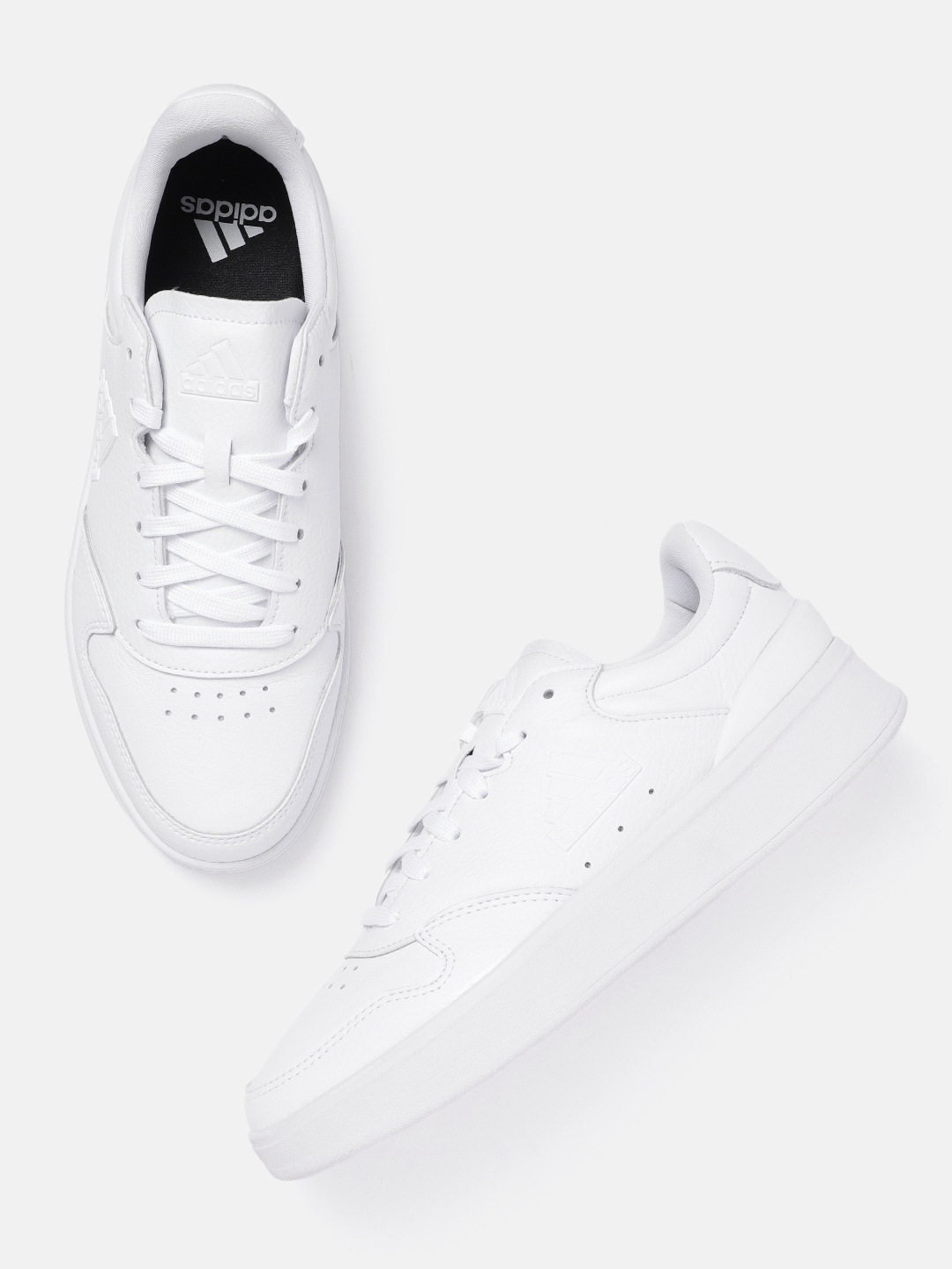 

ADIDAS Men Leather Perforated Kantana Tennis Sneakers, White