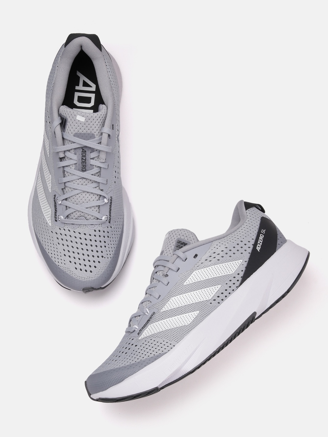 

ADIDAS Men Woven Design Adizero SL Running Shoes, Grey