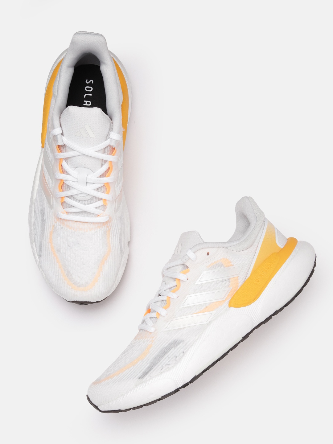 

ADIDAS Women Woven Design Solarboost 5 Running Shoes, White