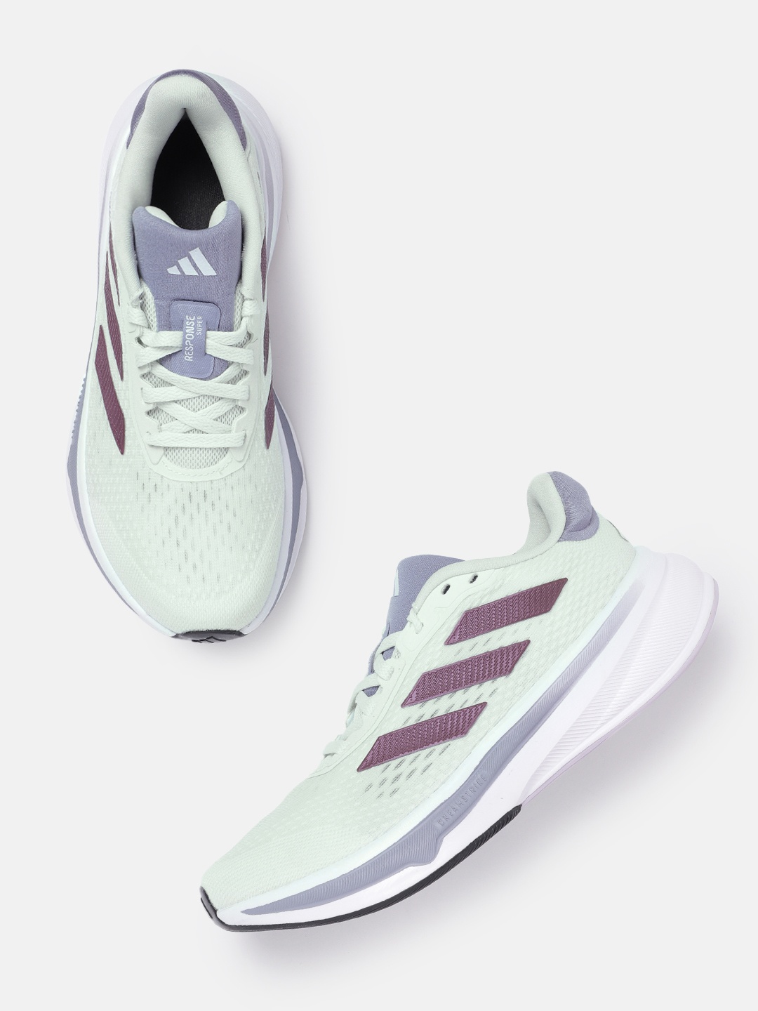 

ADIDAS Women Woven Design Response Super Running Shoes, Green