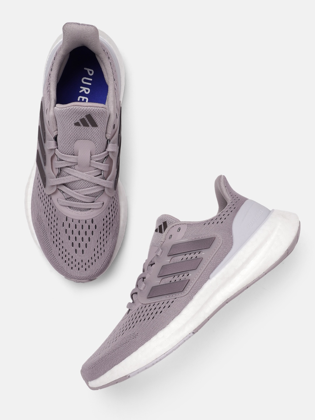 

ADIDAS Women Woven Design Pureboost 23 Running Shoes, Purple