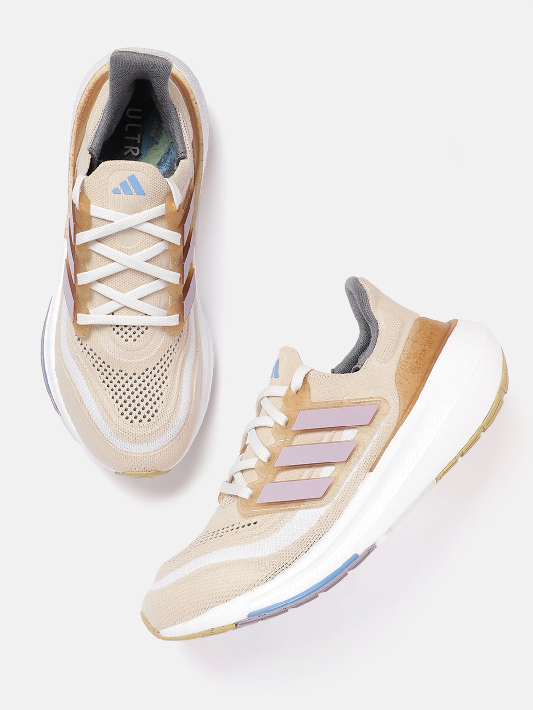 

ADIDAS Women ULTRABOOST LIGHT W MFTP Running Shoes, Beige