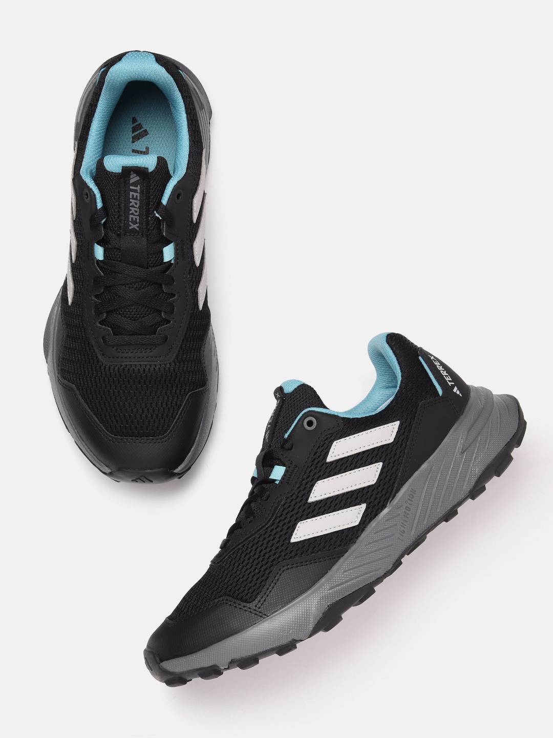 

ADIDAS Women Woven Design Tracefinder Running Shoes, Black