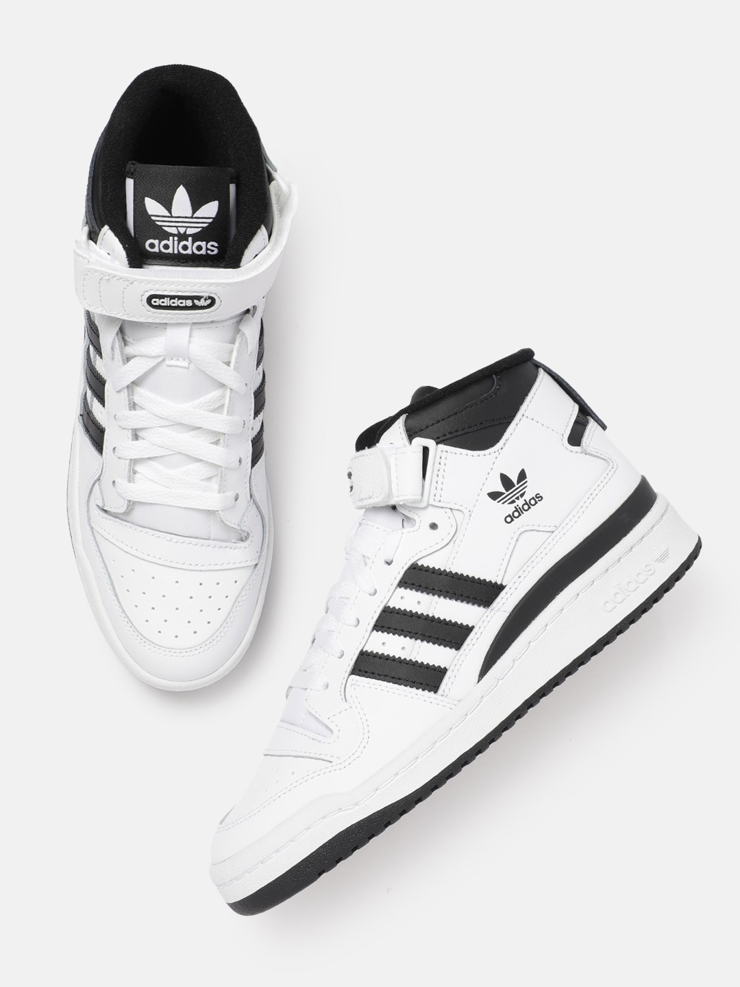 

ADIDAS Originals Men FORUM MID Leather Sneakers, White