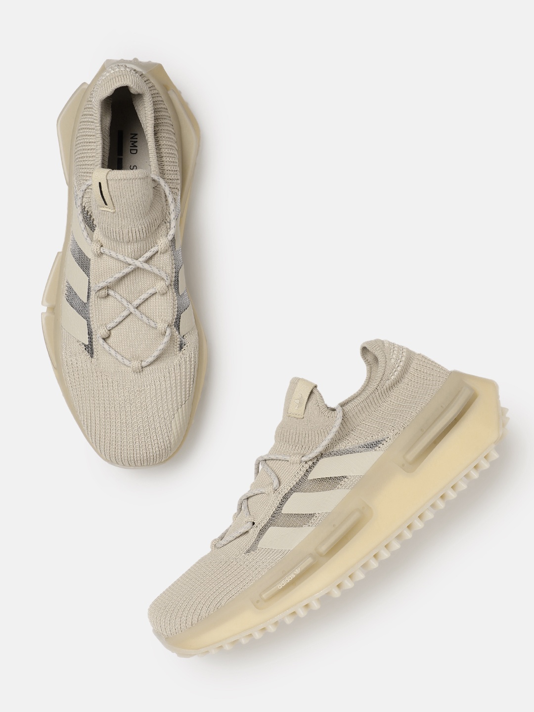

ADIDAS Originals Men Woven Design Round-Toe NMD_S1 Everyday Sneakers, Beige