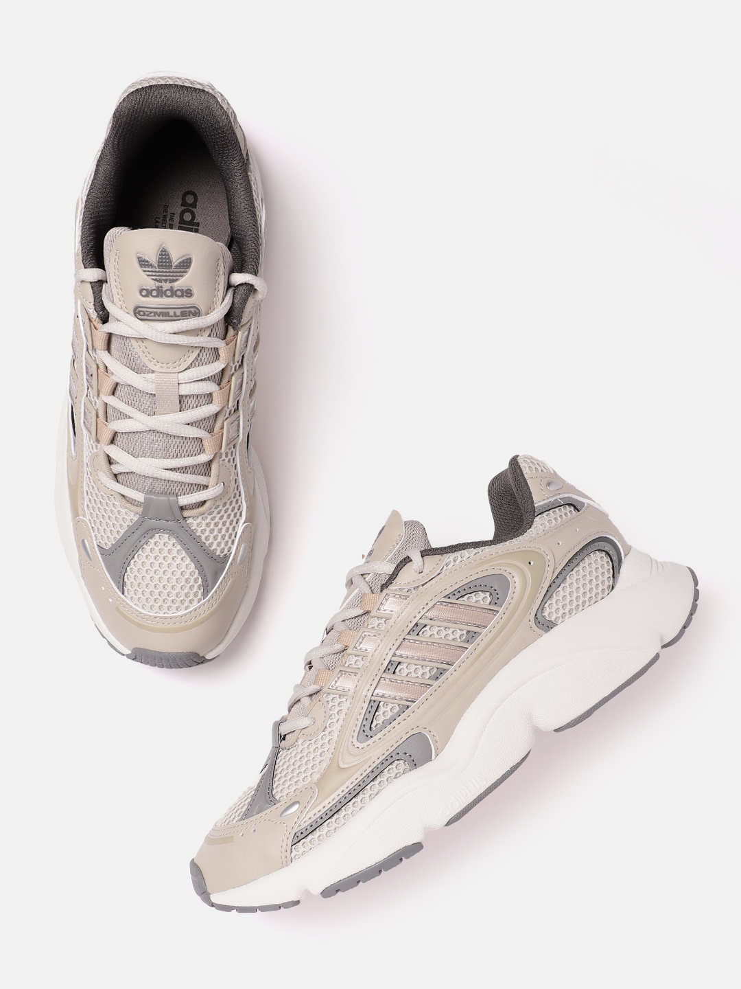 

ADIDAS Originals Men Woven Design OZMILLEN Sneakers, Beige