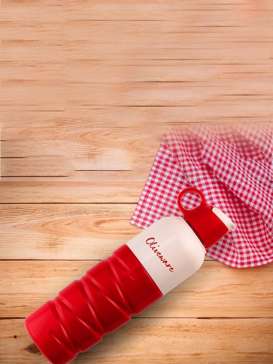 

SOPL-OLIVEWARE Red & White Typography Printed Water Bottle