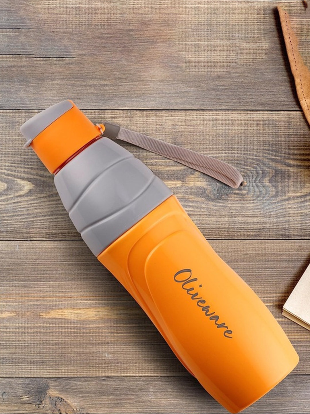 

SOPL-OLIVEWARE Yellow & Grey Colourblocked Puff Insulated Water Bottle 500 ML