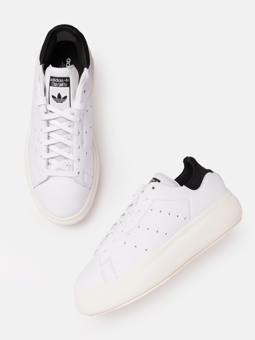 

ADIDAS Originals Women Perforated Detail Leather Stan Smith PF Sneakers, White