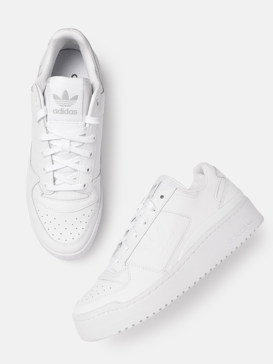 

ADIDAS Originals Women Perforated Detail Leather Forum Bold Sneakers, White