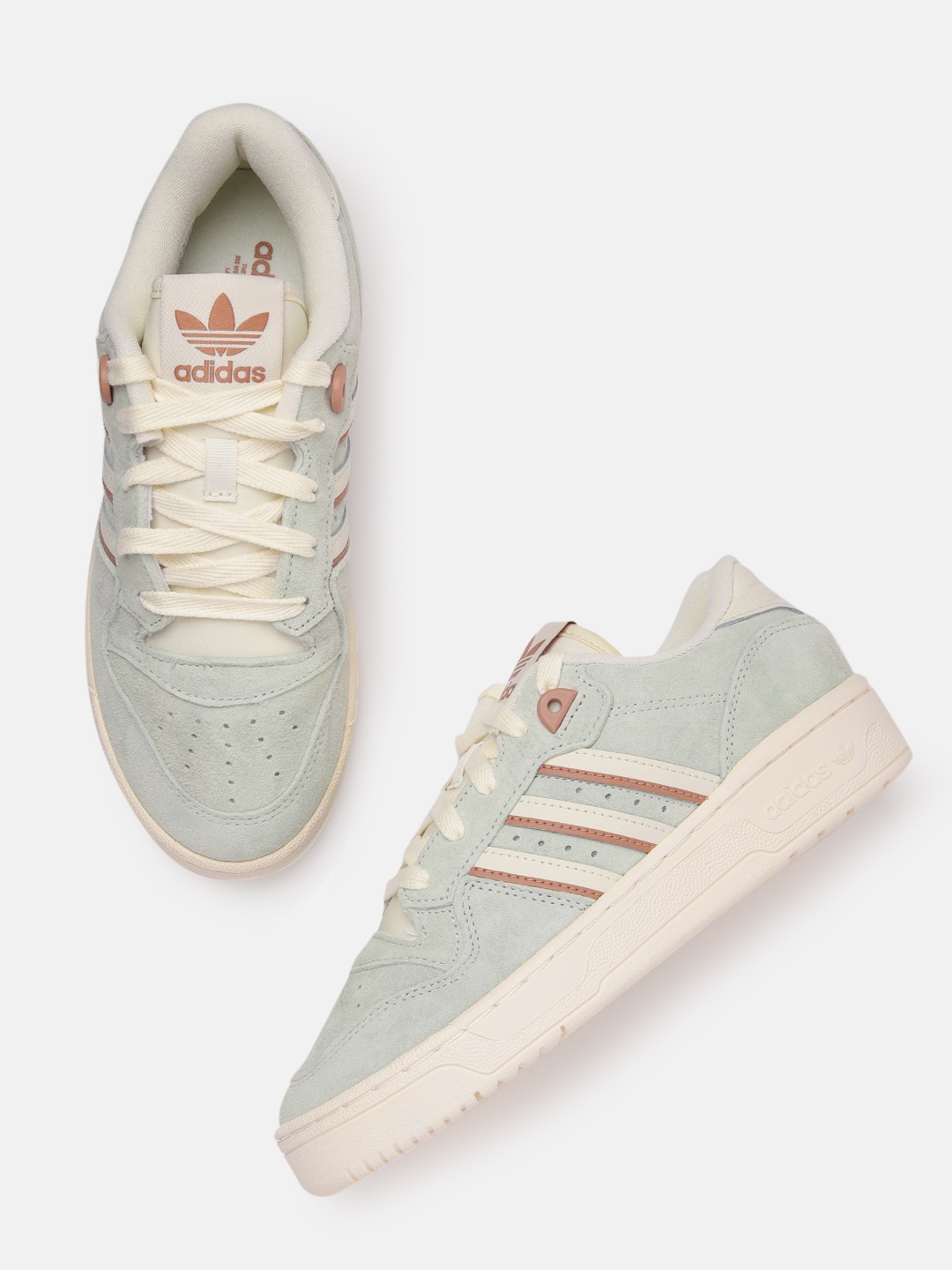 

ADIDAS Originals Women Perforated Rivalry Low Sneakers, Green