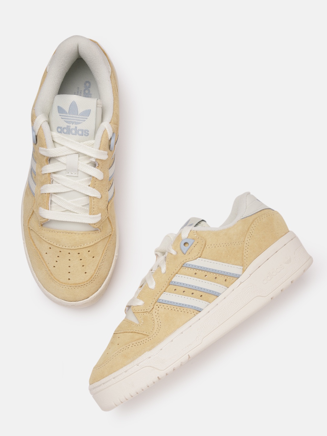 

ADIDAS Originals Women Perforated Rivalry Low Sneakers, Beige