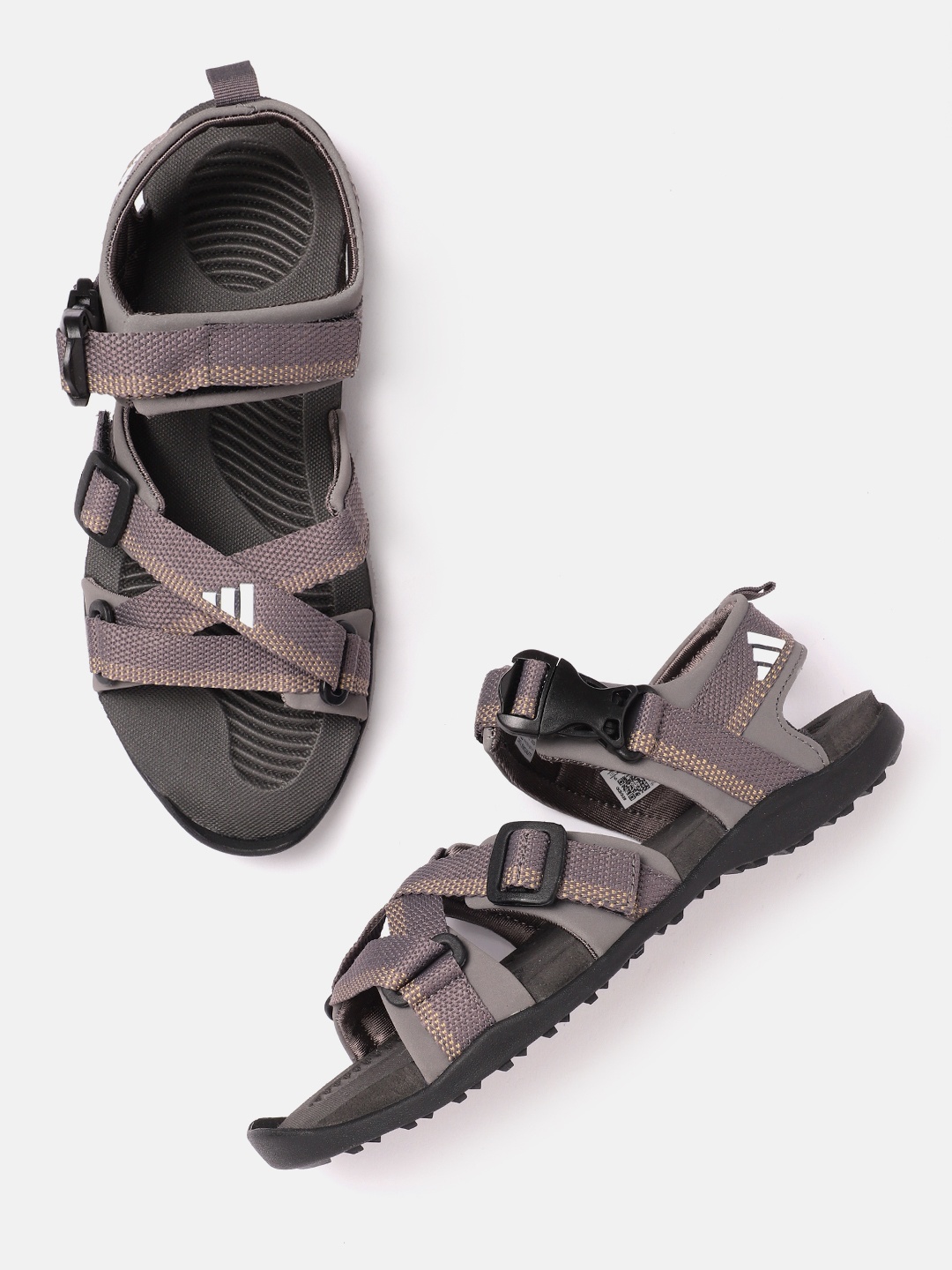 

ADIDAS Men Brand Logo Detail NU GLADI Sports Sandals, Brown