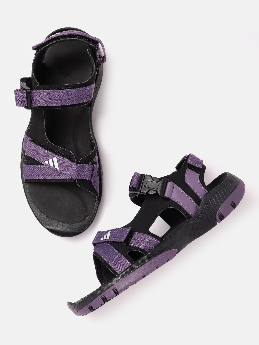 

ADIDAS Men Brand Logo Detail Adisist Sports Sandals, Purple